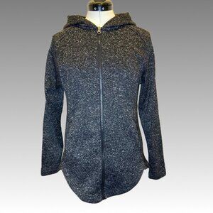 NWOT Eddie Bauer Radiator Fleece 2.0 Hoodie Jacket Black Gray Full Zip Outdoor M